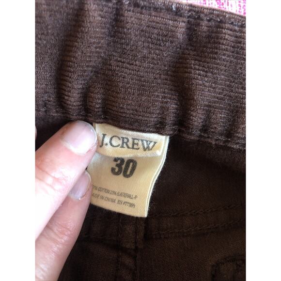 J. Crew Corduroy Pants Women’s 30" (fits like 32-33) Brown 5 pocket ankle - Picture 5 of 7